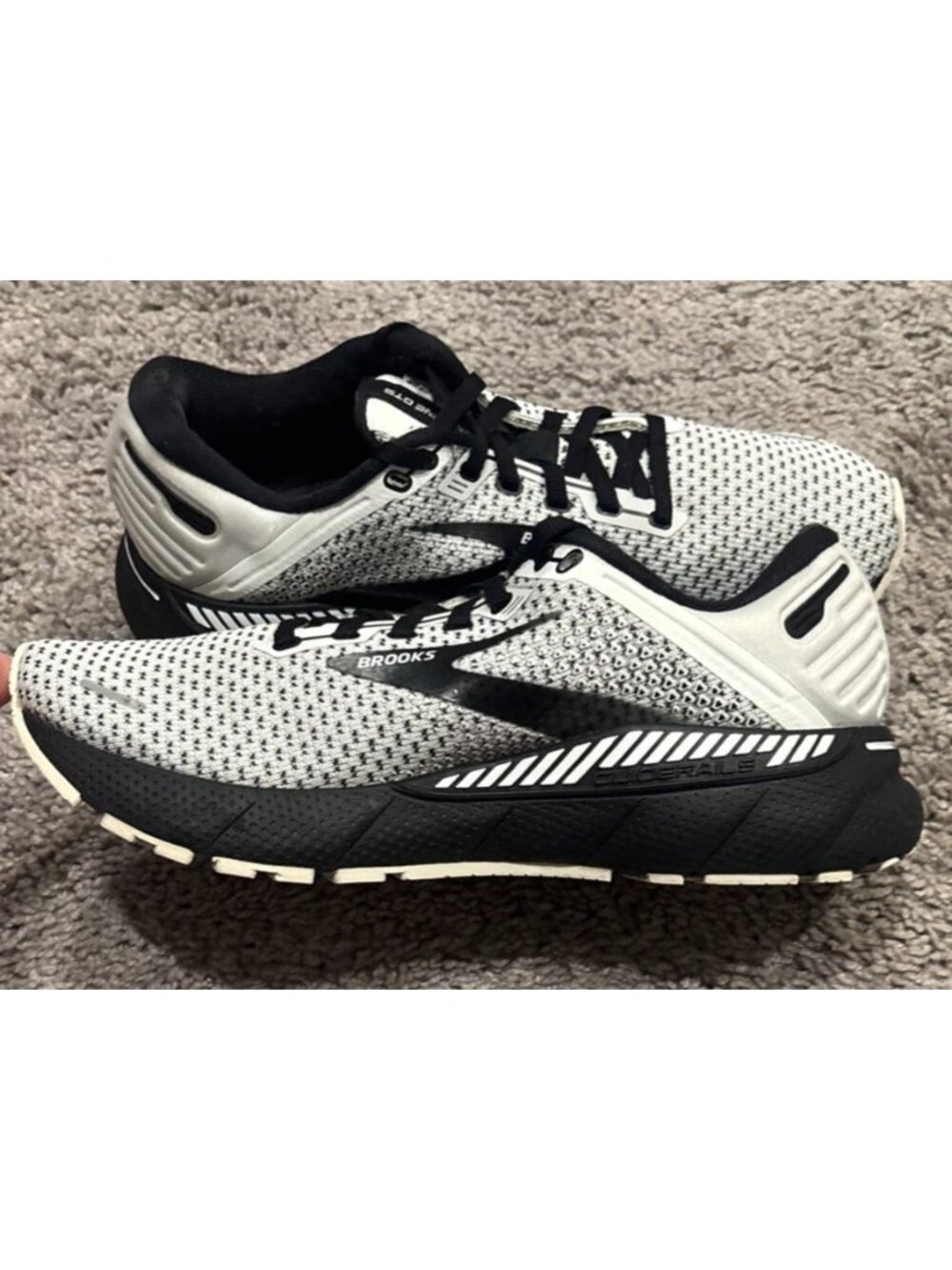 Brooks Adrenaline GTS 22 Running Shoes Womens Size 8.5 Grey Athletic Sneakers - Picture 4 of 8